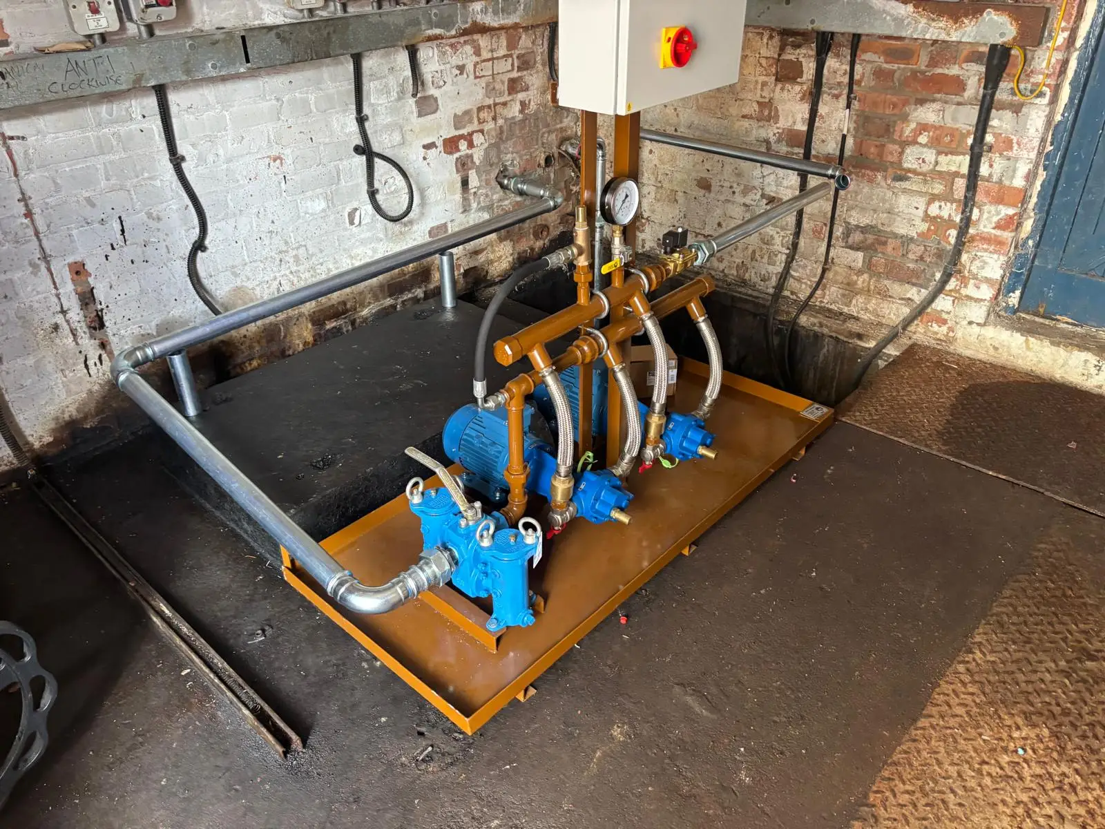 hospital fuel tank installation